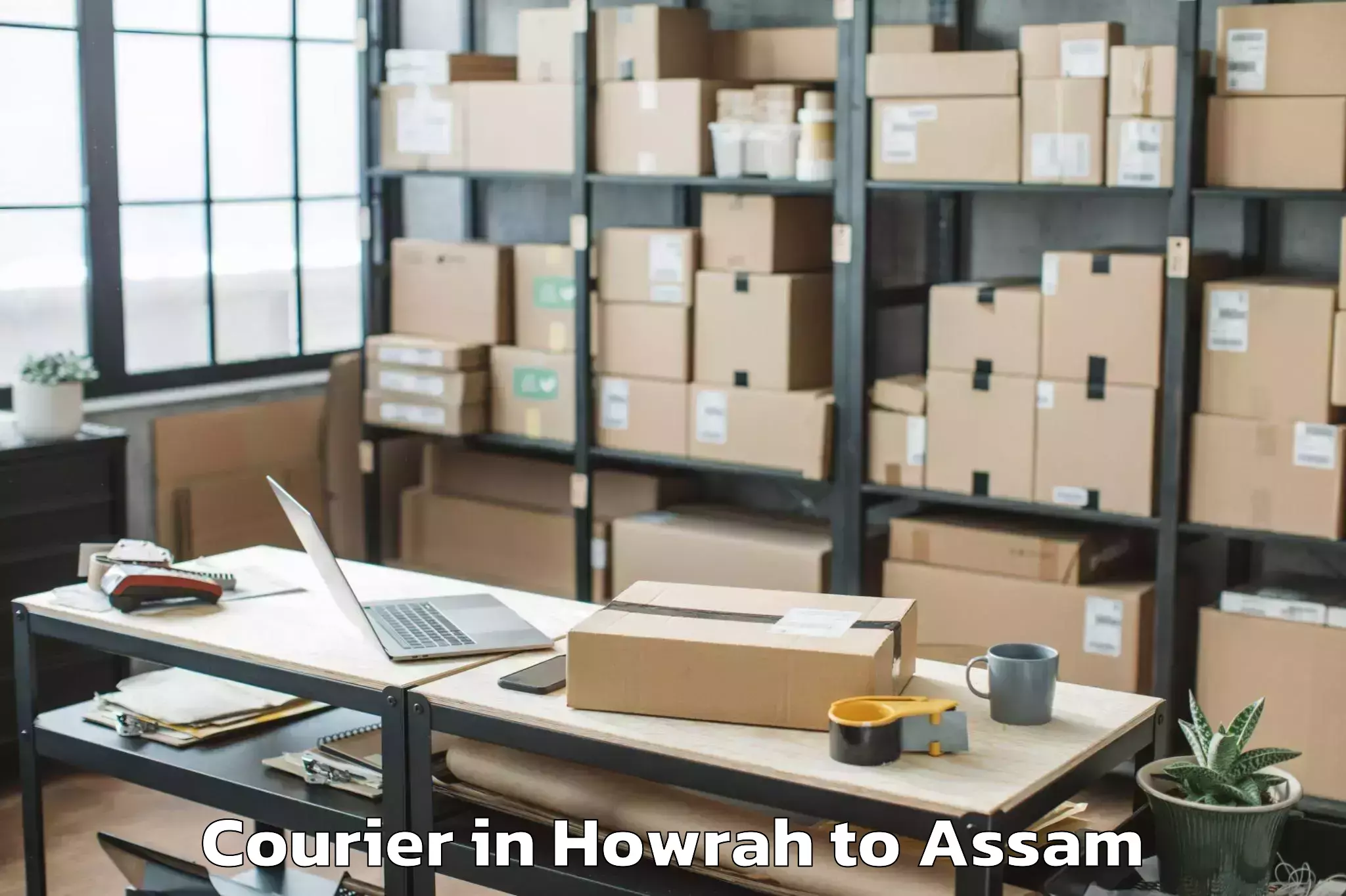 Top Howrah to Rupsi Airport Rup Courier Available